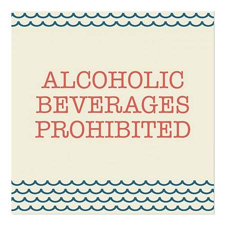 Cgsignlab | משקאות אלכוהוליים אסורים -גל -גל -גל נצמד חלון | 8 x8
